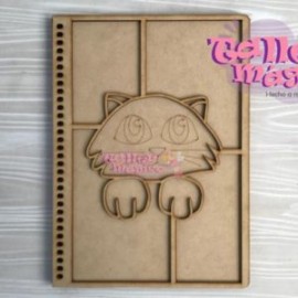 LIBRETA GATO ASOMADO